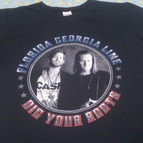 🎸🌎 Florida Georgia Line 🎵 Shirt Concert Tour ⭐ Dig Your Roots 2016 Medium ✨🔥 - Picture 2 of 7